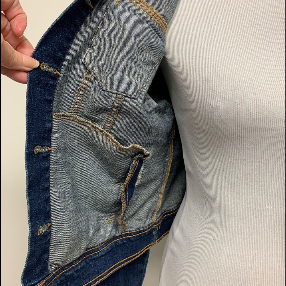 Old Navy Denim Coat Size S - Picture 7 of 15